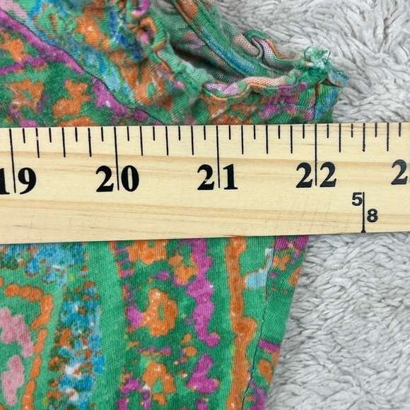 LAUREN RALPH LAUREN Paisley Shirt Cap Sleeve Large - Picture 10 of 13